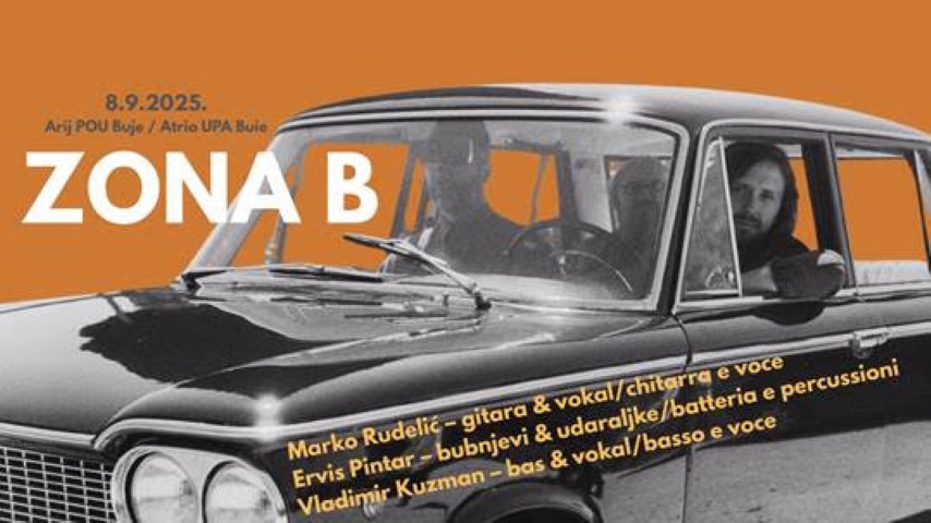 Povodom Dana Grada Buja - Buie. Koncert: Marko Rudelić & Zona B